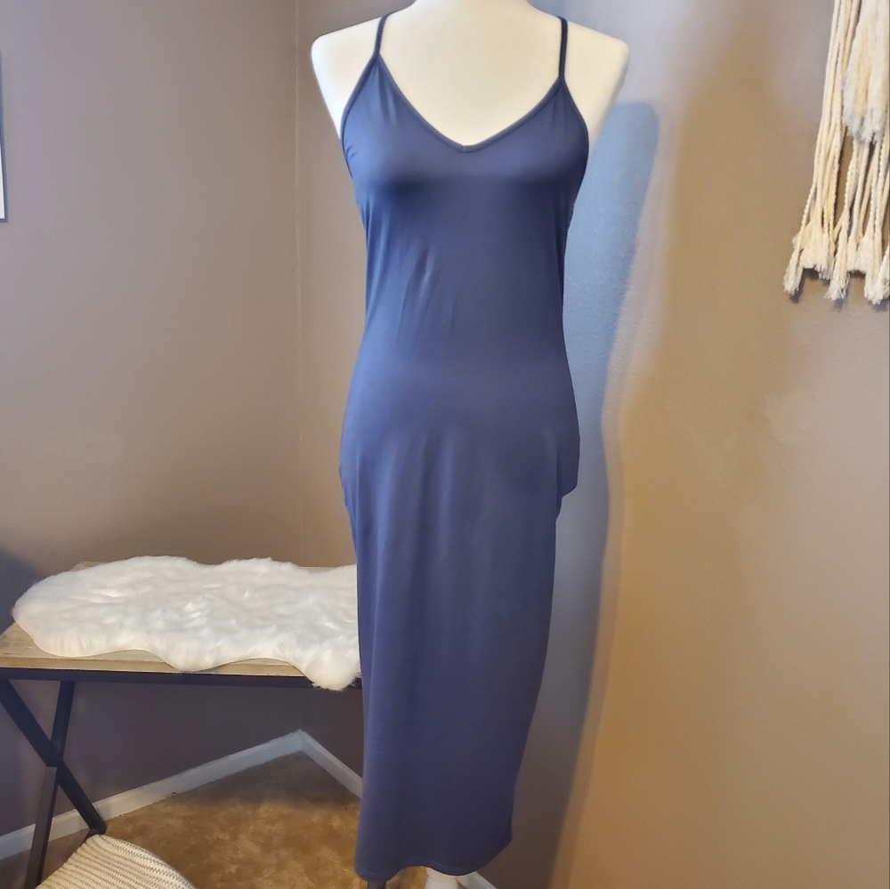 Wet Seat Bodycon Slip Dress Sz M
